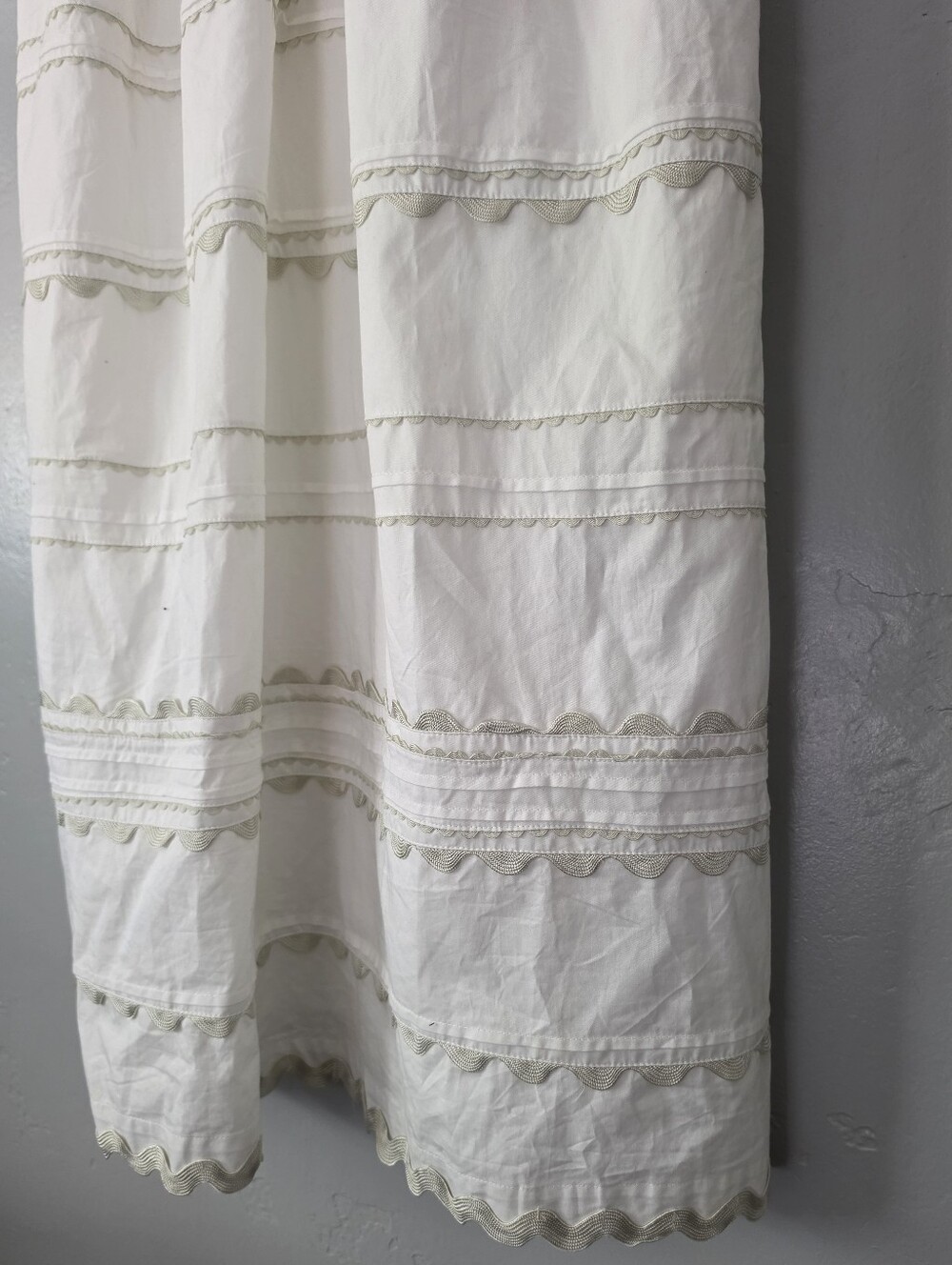 Sofie The Label Ric Rac Cream Tiered Eyelet Midi Dress Medium - Picture 6 of 10